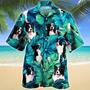 Border Collie Dog Lovers Hawaiian Style For Summer Hawaiian Shirt, Farm Hawaiian Shirt, Farmer Hawaii