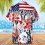 Boston Terrier Hawaiian Shirt, Full Printed Dog And Flower In Hawaii Aloha Beach Shirts For Dog Lovers