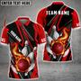 Bowling And Pins Speed Fire Multicolor Option Customized Name Shirt, Idea Gift For Bowler