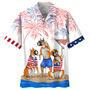 Boxer Full Printed Hawaiian Shirts For Men And Woman, Independence Day Is Coming, Happy Of July Aloha Beach Shirt