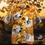 Brahman Cattle Nature Autumn Pumpkin All Over Printed Hawaiian Shirt, Farm Hawaiian Shirt, Farmer Hawaii