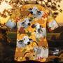 Brahman Cattle Nature Autumn Pumpkin All Over Printed Hawaiian Shirt, Farm Hawaiian Shirt, Farmer Hawaii