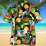 Brahman Cattle Tropical Fruits All Over Printed Hawaiian Shirt, Farm Hawaiian Shirt, Farmer Hawaii