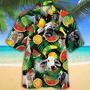 Brahman Cattle Tropical Fruits All Over Printed Hawaiian Shirt, Farm Hawaiian Shirt, Farmer Hawaii