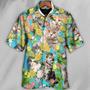 Cat With Flowers Hawaiian Shirt, Cat Lovers Gift, Summer Vibe Hawaiian Shirt For You