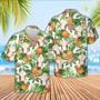 Charolais Pineapple Pattern Hawaiian Shirt, Farm Hawaiian Shirt, Farmer Hawaii