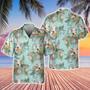 Charolais Tropical Flowers Pattern Hawaiian Shirt, Farm Hawaiian Shirt, Farmer Hawaii