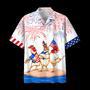 Chicken Hawaiian Shirts Independence Day Is Coming, Of July Funny Chicken Hawaii Aloha Beach Shirt, Chicken Lovers