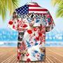 Chihuahua Hawaiian Shirt, Dog Usa Flower In Hawaii Aloha Shirts For Men And Woman