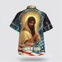 Christian Hawaiian Shirt, Jesus Pray One Nation Under God Hawaiian Shirts