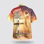 Christian Hawaiian Shirt, Jesus Open Arms Easter Cross One Nation Under God Hawaiian Shirts