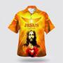 Christian Hawaiian Shirt, Jesus Is My Savior Hawaiian Shirts, Christ Of The Sacred Heart Hawaiian Shirts