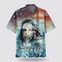 Christian Hawaiian Shirt, One Nation Under God Jesus Lion Hawaiian Shirts