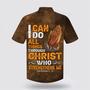 Christian Hawaiian Shirt, Jesus Lion I Can Do All Things Through Christ Who Strengthens Me Hawaiian Shirts