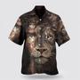 Christian Hawaiian Shirt, Jesus And Lion Hawaiian Shirts, Christian Aloha Shirt