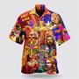 Christian Hawaiian Shirt, Jesus Lion And Flowers Cool Hawaiian Shirts