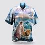 Christian Hawaiian Shirt, Lion And Jesus Walk On Water Christian Hawaiian Shirts