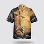 Christian Hawaiian Shirt, Lion Jesus Cross Sunrise Christianity Hawaiian Shirt