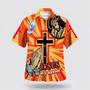 Christian Hawaiian Shirt, Jesus Is My Savior Jesus Pray Cross Hawaiian Shirts