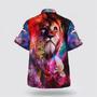 Christian Hawaiian Shirt, Colorful Jesus Christ Lion Of Judah Christian Hawaiian Shirt