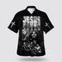 Christian Hawaiian Shirt, Jesus Born As A Baby Preached As A Child Hawaiian Shirts