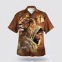 Christian Hawaiian Shirt, Jesus Lion Of Judah Hawaiian Shirts For Men