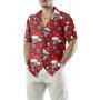 Christmas Skulls With Candy Canes Red Version Christmas Hawaiian Shirt, Xmas Hawaiian Shirts