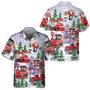 Christmas Truck Hawaiian Shirt, Red Truck Christmas Shirt, Xmas Hawaiian Shirts