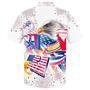 Cool Hawaiian Shirt With Usa Eagle Independence's Day Aloha Short Sleeve Hawaii Shirt For Of July