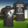 Coolest Golfing Grandpa Camouflage Pattern Golf Polo Shirt Coolspod