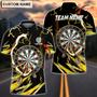 Coolspod Multilcolor Breath Of Thunder Darts Personalized Name, Team Name Polo Shirt