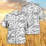 Dinosaur Pattern Hawaiian Shirt, Farm Hawaiian Shirt, Farmer Hawaii