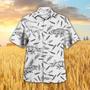 Dinosaur Pattern Hawaiian Shirt, Farm Hawaiian Shirt, Farmer Hawaii