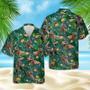 Dinosaurs T-Rex Tropical Hawaiian Aloha Shirts Swim Trunks Beach Shorts