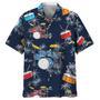 Drum Nature Beach Hawaiian Beach Shirts, Drummer Gifts, Aloha Hawaiian Shirt For Musican, Drum Hawaiian Shirt