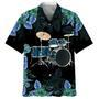 Drum Nature Beach Hawaiian Beach Shirts, Drummer Gifts, Aloha Hawaiian Shirt For Musican, Drum Hawaiian Shirt