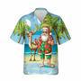 Drunk Santa Claus Surfing Hawaii Shirt, Xmas Hawaiian Shirts