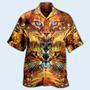 Flaming Cat Hawaiian Shirt, Cool Printing Hawaii Shirt, Gift For Cat Lovers