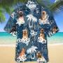 Full Printed Dog In Hawaiian Beach Shirts, Hawaii Aloha Summer Shirts For Dog Lover, Dog Hawaiian Shirt