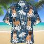 Full Printed Dog In Hawaiian Beach Shirts, Hawaii Aloha Summer Shirts For Dog Lover, Dog Hawaiian Shirt