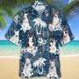 Full Printed Dog In Hawaiian Beach Shirts, Hawaii Aloha Summer Shirts For Dog Lover, Dog Hawaiian Shirt