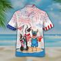 Funny French Bulldog Hawaiian Shirt Full Printed For Of July Gifts, Patriotic Present Dog Hawaii Shirt Short Sleeve