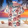 Funny World Of Warcraft Horde American Flag Hawaiian Shirts, Independence Day Hawaii Aloha Beach Shirt