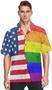 Gay Hawaiian Shirts In Usa Flag Background, Hawaiian Shirts Gay, Lesbian Hawaii Shirt, Gift For Couple Gaymer