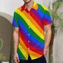 Gay Pride Hawaiian Shirt, Lgbt Rainbow Gay Pride Flag Hawaiian Vintage Hawaii Beach Shirts