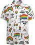 Gay Pride Hawaiian Shirt, Love Is Love Hawaii Shirt For Lesbian, Free Your Mind, Human Right Rainbow Hawaiian Shirt