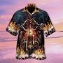 Ghost Rider Skull Fire Night Hawaiian Shirt