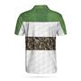 Golf In Green And Camouflage Pattern Golf Polo Shirt, Cool Golf Shirt For Men, Best Gift For Golfers Coolspod