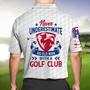 Golf Polo With Customized Name Fully Printing Polo Shirt For Golf Lovers