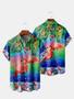 Gradient Flamingo Hawaiian Shirt, Flamingo Lover Hawaii Shirt, Full Print Button Down Shirt